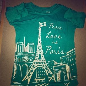 ‘Peace Love and Paris’ soft stretchy sweater